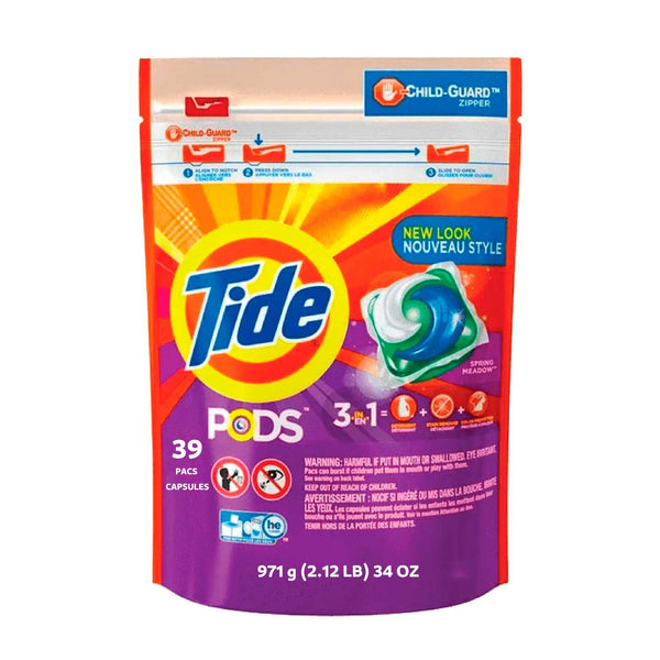 Jabón de Lavar Tide. 39 pods