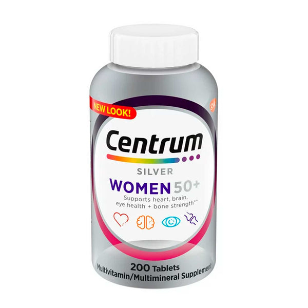 Centrum Silver Multivitamínico Mujer 50+. 200 Tabletas