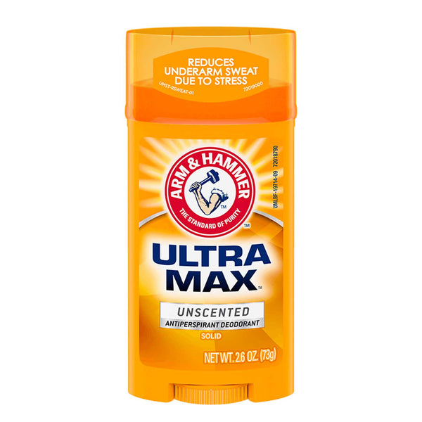 Desodorante en Barra Ultra Max Arm & Hammer Sin Fragancia. 73 g