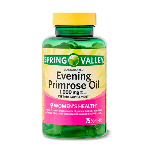 Evening Primrose Oil Spring Valley 1000 mg. 75 cáps