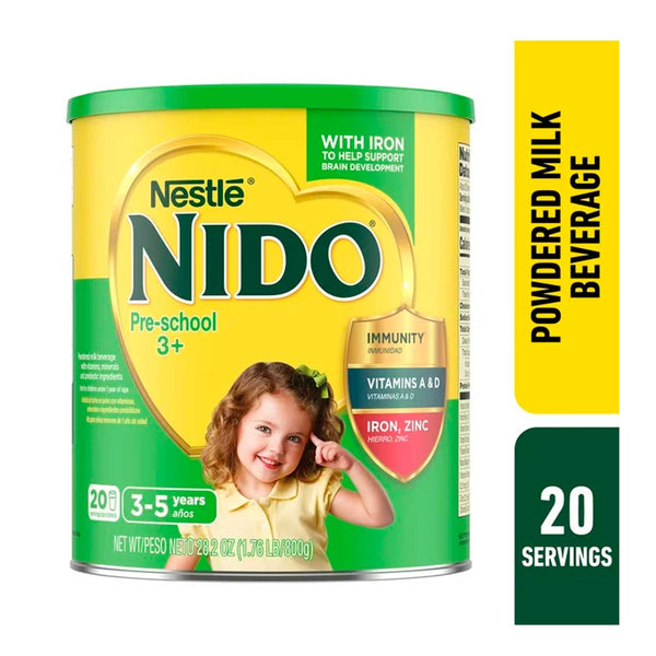 Leche en Polvo Nido Pre School 3-5 Años. 800 g