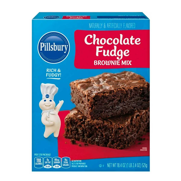 Mezcla de Brownie Chocolate Fudge Pillsbury. 512 g