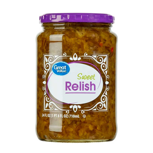 Sweet Relish Great Value Salsa de Pepinillos Dulce. 710 ml