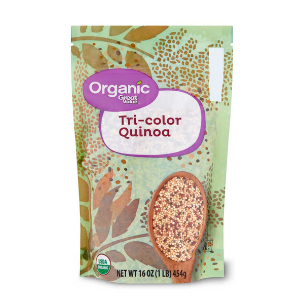 Quinoa Tricolor Orgánica Great Value. 454 G