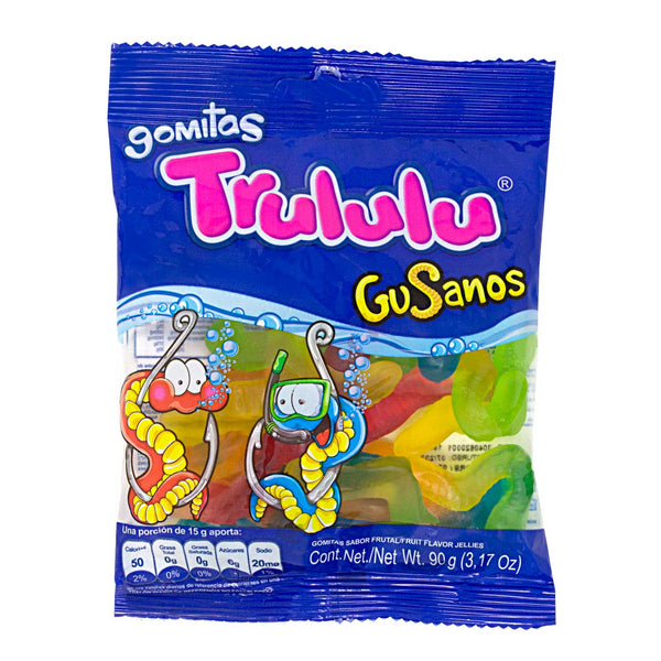 Gomitas Gusanos Dulces Trululu. 90 g