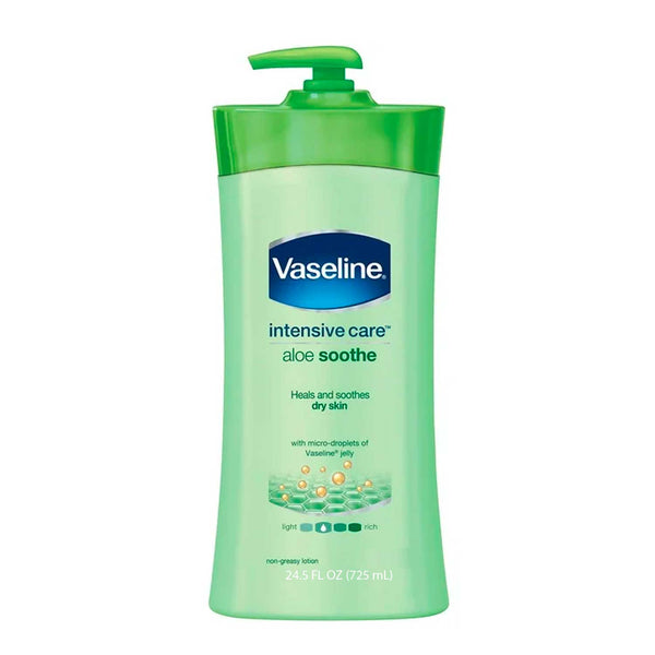 Loción Corporal Vaseline con Aloe Efecto Calmante. 725 ml