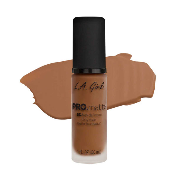 Base PRO.matte HD Larga Duración L.A Girl Tono 719 Deep Tan. 30 ml