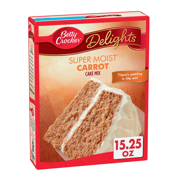 Mezcla para tortas Betty Crocker. Zanahoria 432 gr