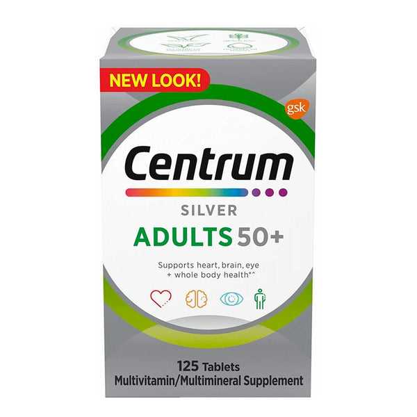 Multivitamínico Centrum Silver Adultos +50. 125 Tabletas