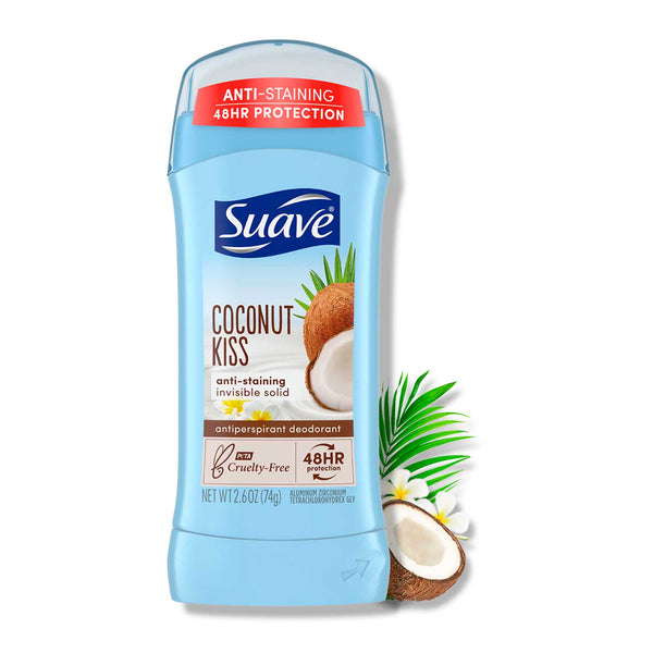 Desodorante en barra Suave Coconut Kiss. 74 gr
