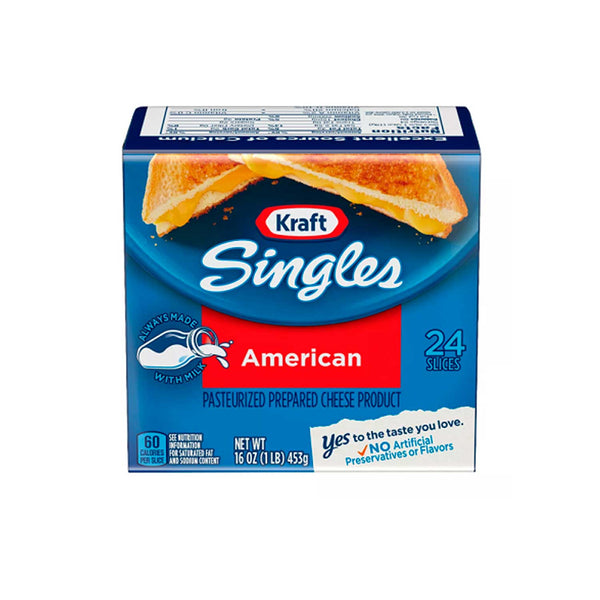 Queso Americano Kraft Facilistas 24 Uni. 453 gr