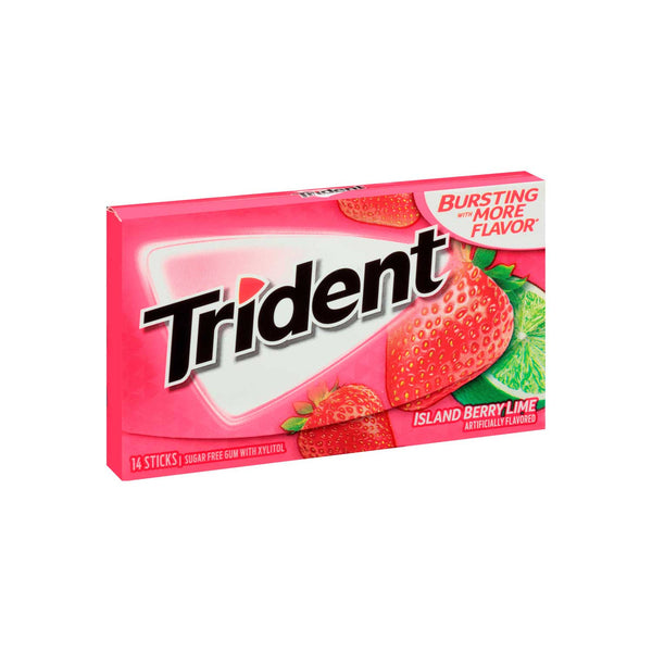 Trident Sabor Fresa y Limón Sin Azúcar. 14 Sticks