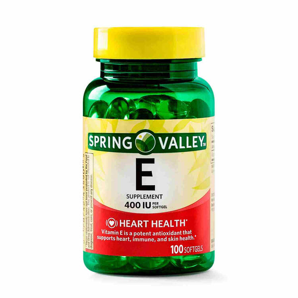 Vitamina E 400 IU, 100 Caps. Spring Valley