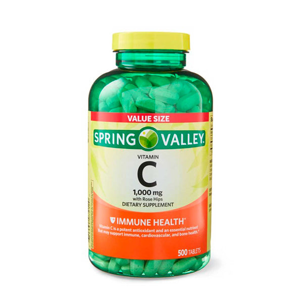 Vitamina C Spring Valley. 1000 mg. 500 tabs