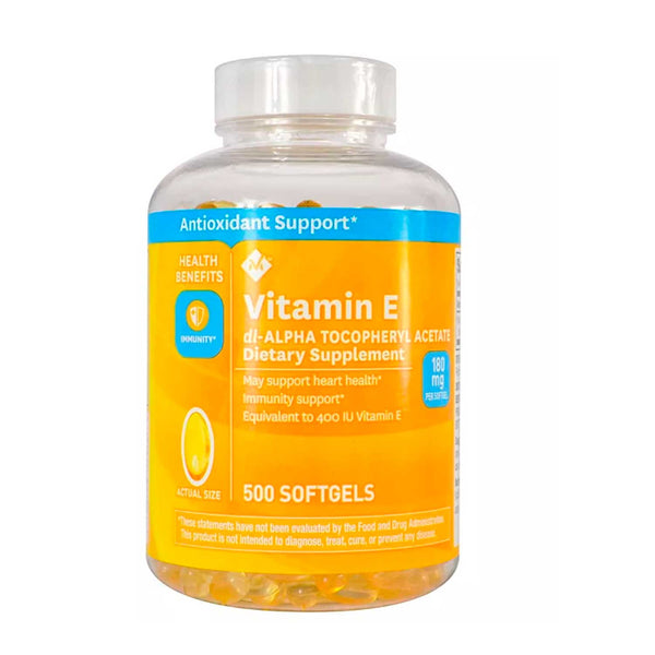 Vitamina E 400 IU Member's Mark. 500 Caps